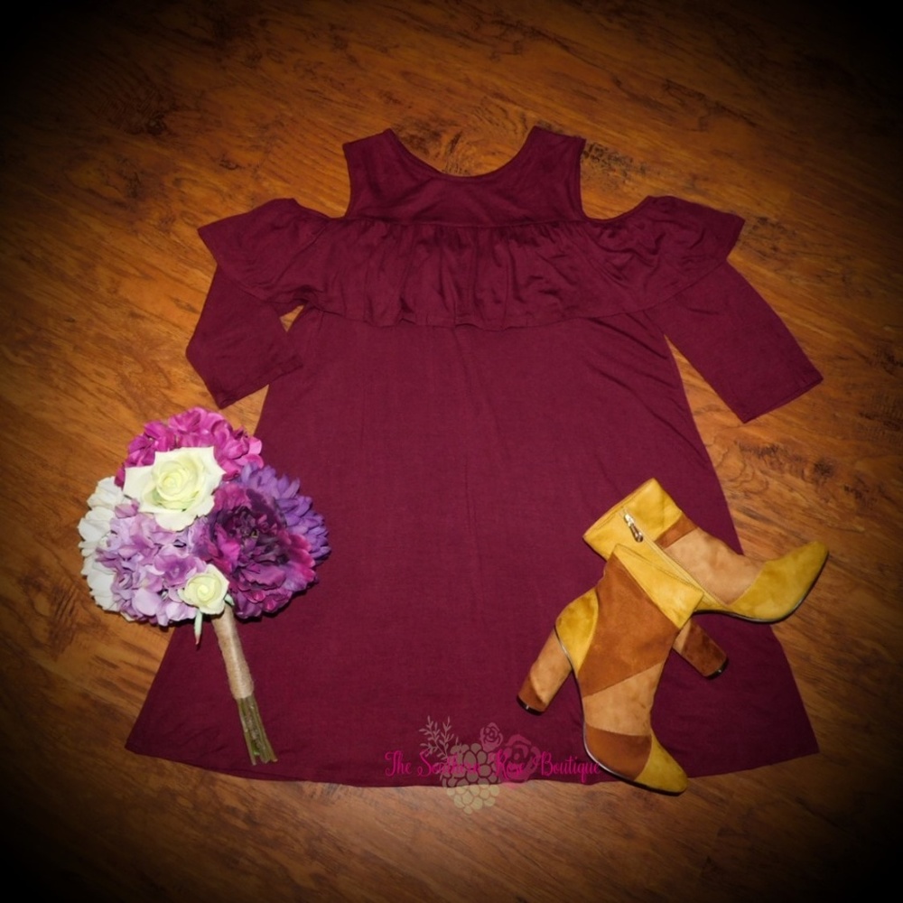 LAST 1! Mustard & Rust Faux Suede Booties Size 5.5 - Picture 2 of 7